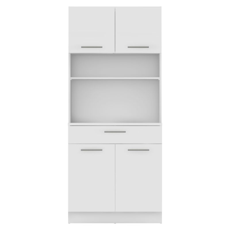 Štvordverový kredenec, biela