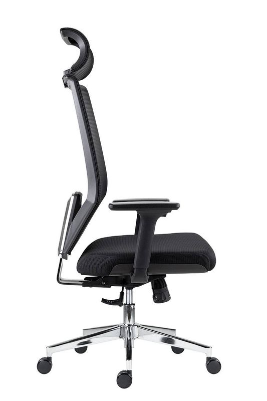 Ergonomická kancelárska stolička, čierna látka