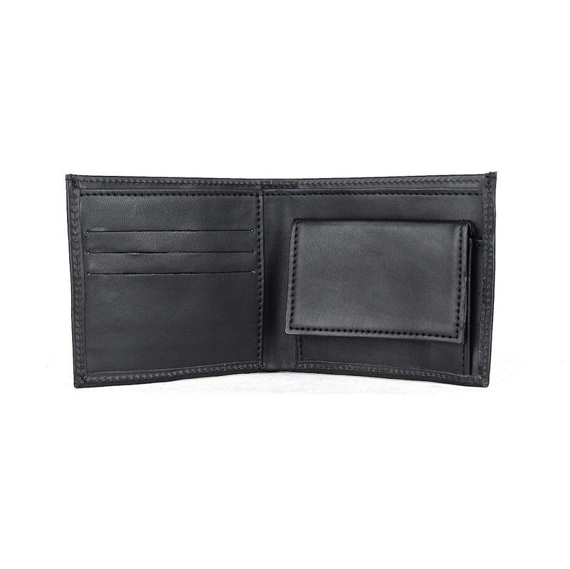 Pánska jednoduchá peňaženka z pravej kože 8762, čierna