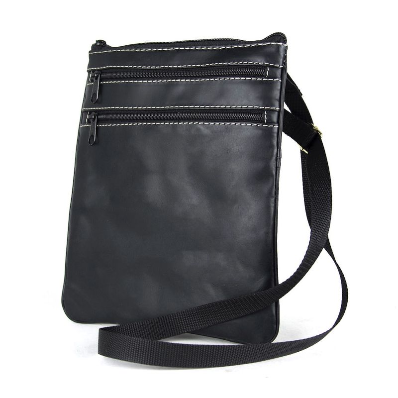 Elegantná kožená taška, viacúčelové púzdro v čiernej farbe