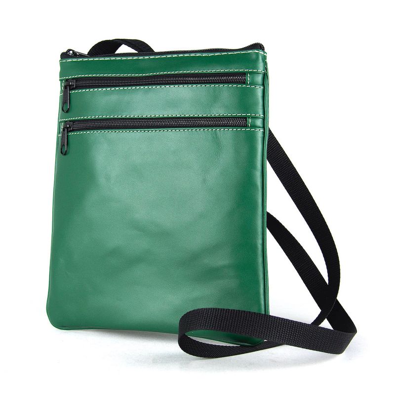 Elegantná kožená taška, viacúčelové púzdro v zelenej farbe
