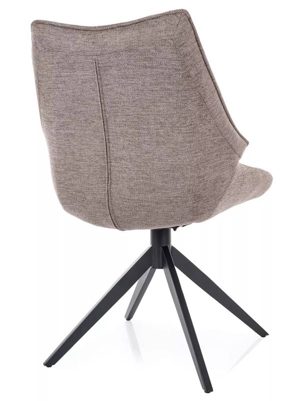 Moderná jedálenská stolička čierny mat – béžová 34