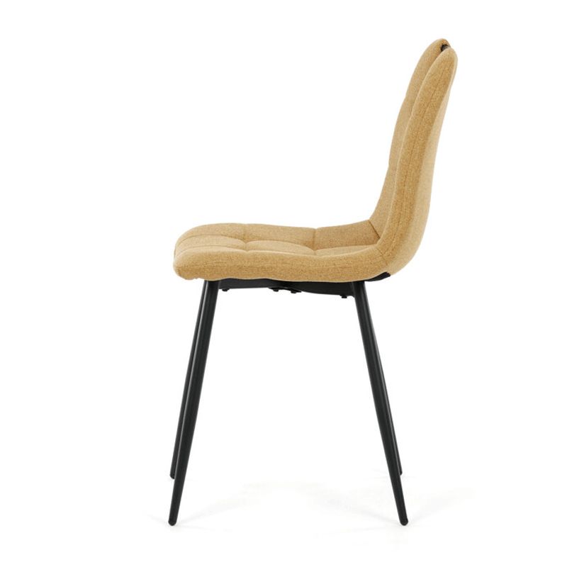 Stolička jedálenská, madlo, ľahko čistiteľná žltá látka