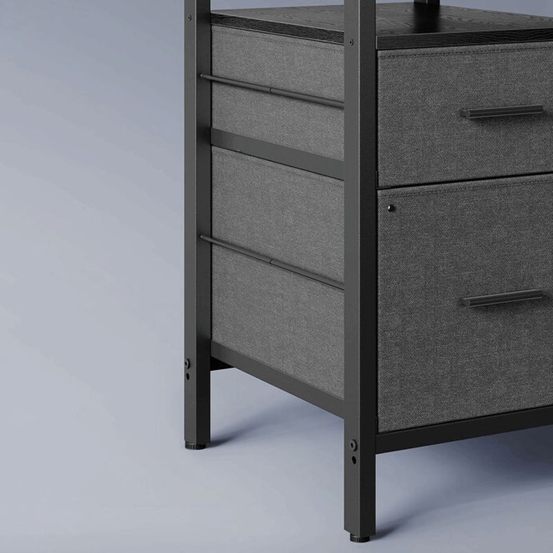 Rohový PC stôl 150x120 cm, MDF čierna