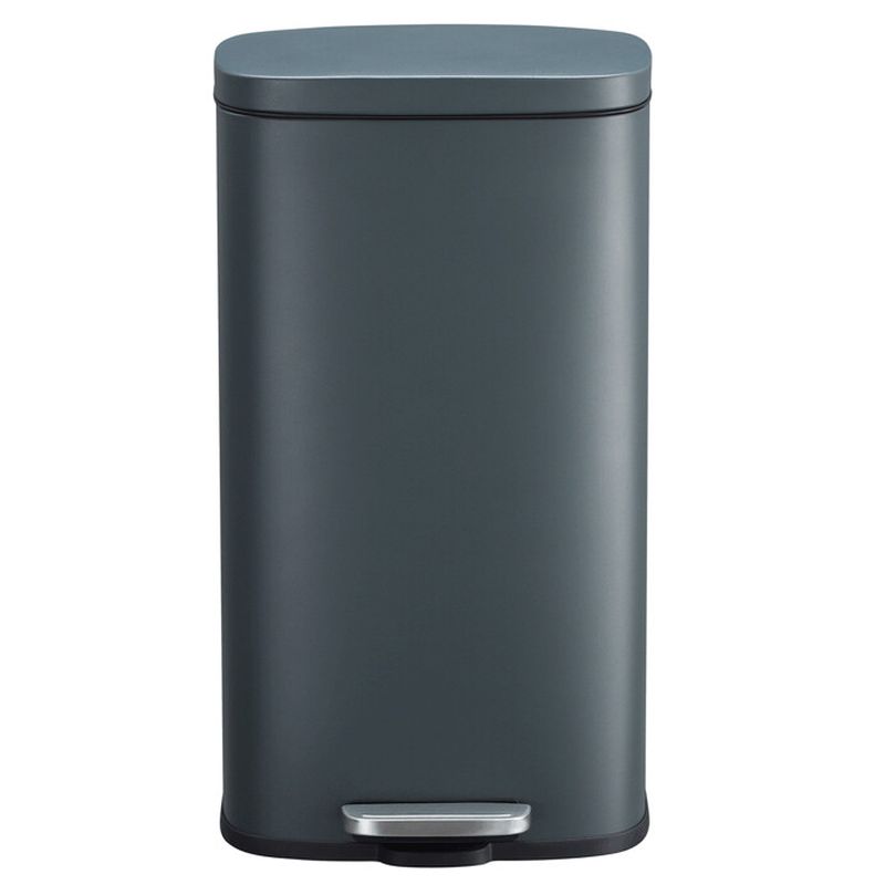 Kôš na odpadky, kovový, čierny – 30 l