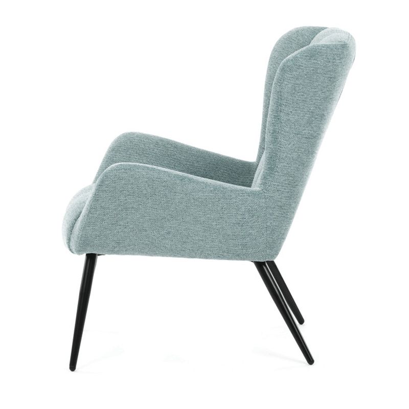 Kreslo ušiak v svetlo modrom prevedení