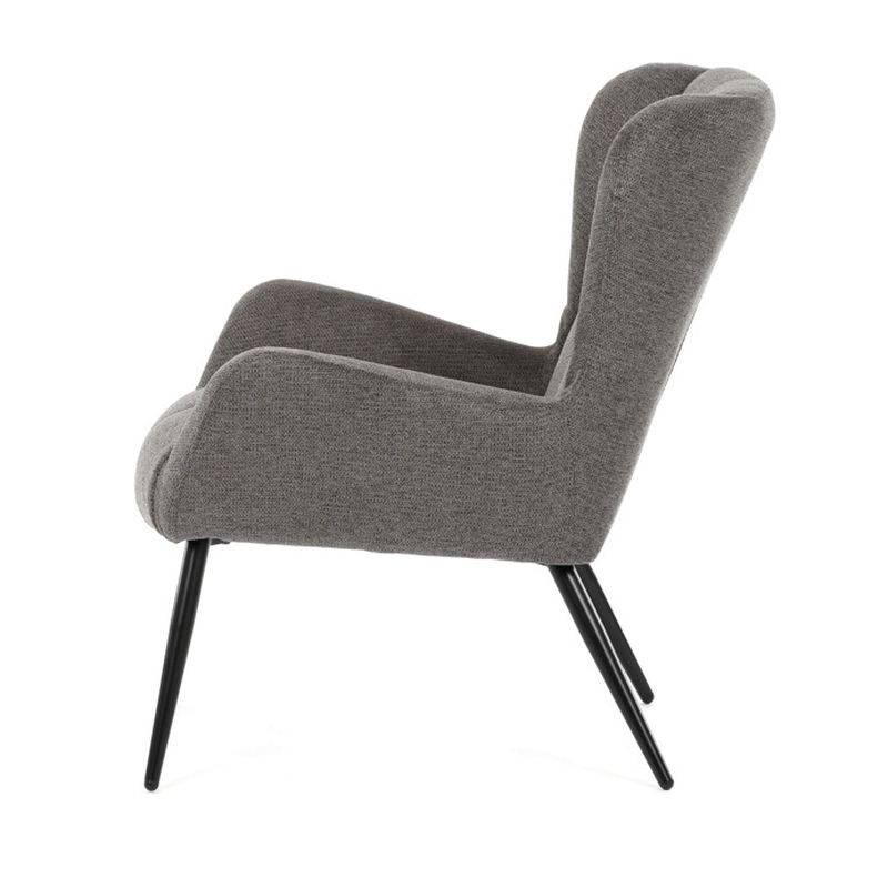 Kreslo ušiak v sivom prevedení