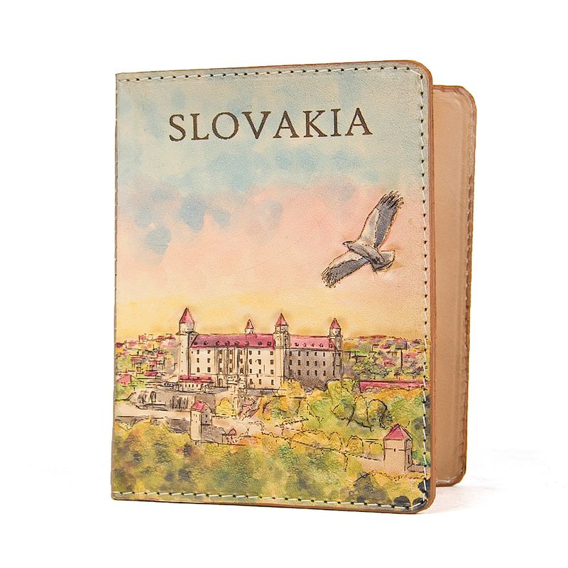 Ručne tvarovaný, vyklepávaný kožený zápisník – Bratislavský Hrad 3