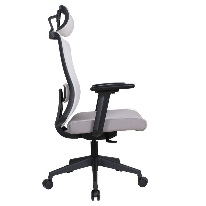 Jednoduché kancelárske kreslo, sivá sieťovina