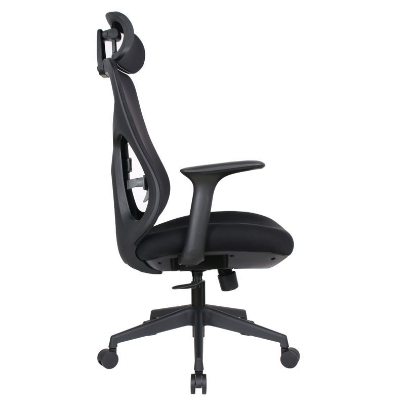 Pohodlné kancelárske kreslo, čierna, sieťovina