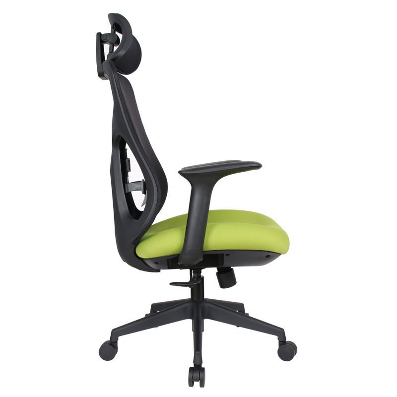 Pohodlné kancelárske kreslo, zelená-čierna, sieťovina