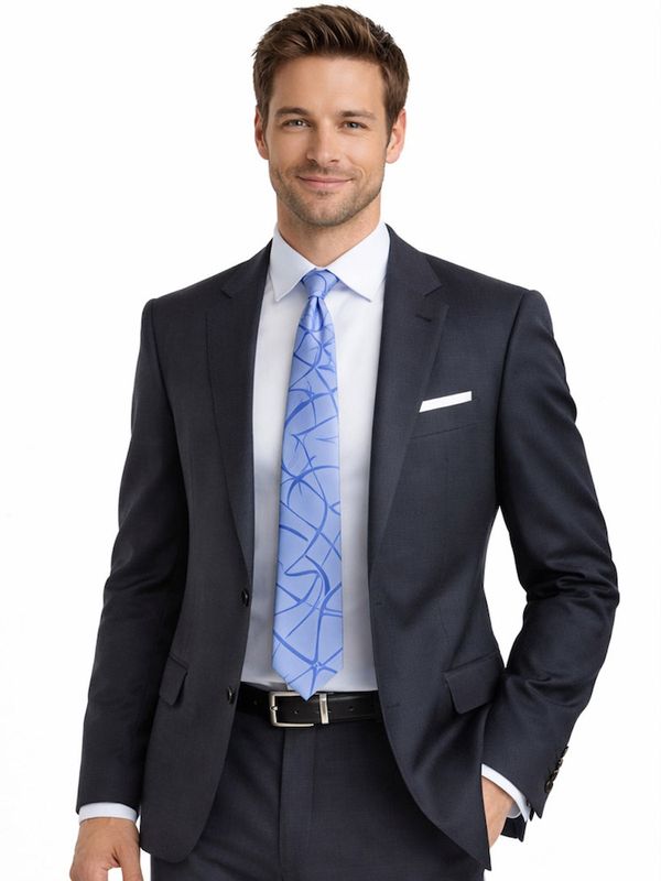 Hodvábna kravata, Violet Ornament, Slovenská výroba