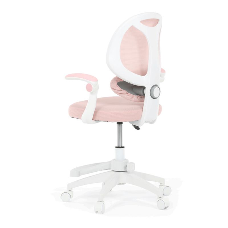 Detská kancelárska stolička, ružová sieťovina
