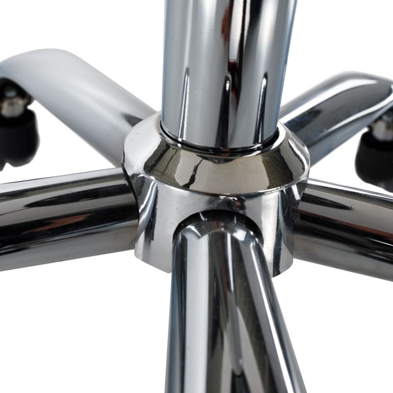 Kancelárska stolička s plastovým tvarovaným sedadlom biela