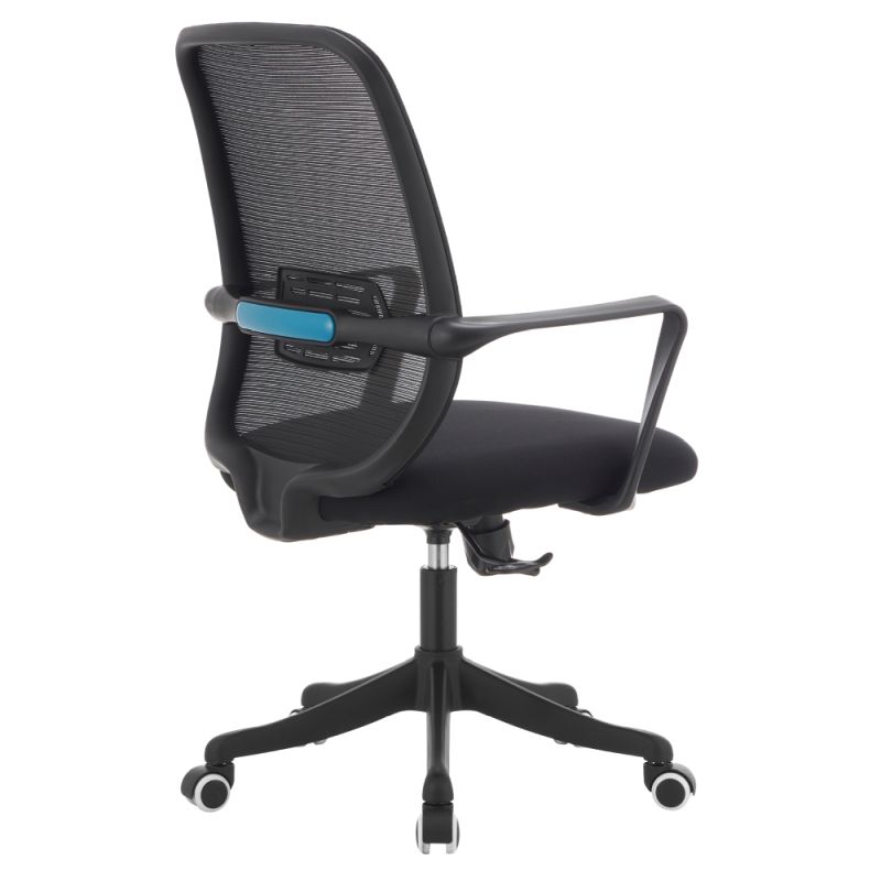 Kancelárske kreslo, čierna látka, sieťovina