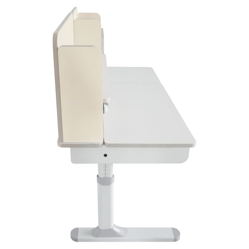 Rastúci písací stôl 120x60cm, natural-biely