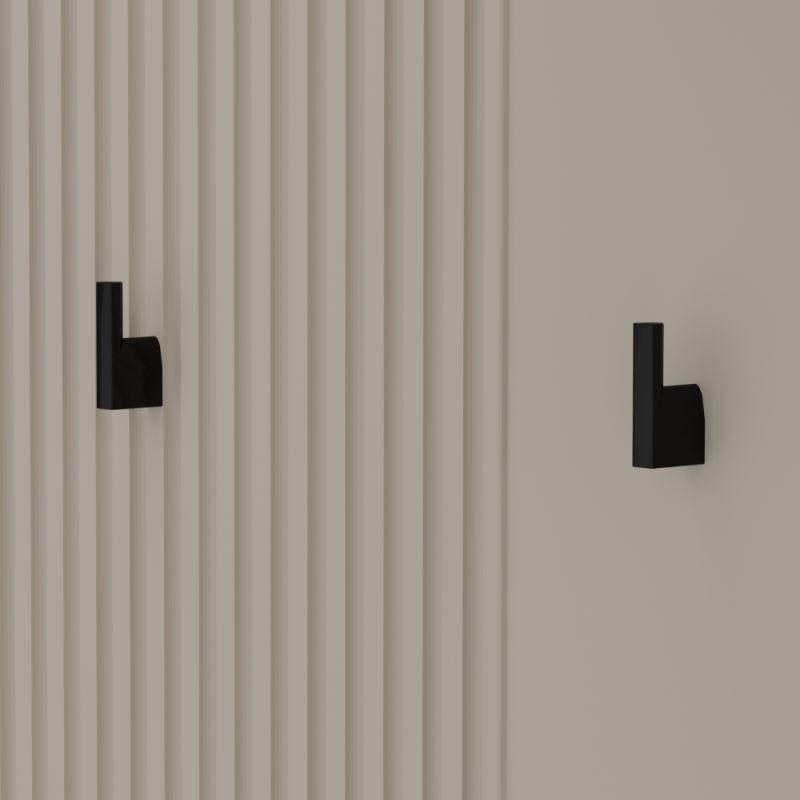 Dizajnový vešiakový panel 85, sivohnedá Taupe, dub silverjack