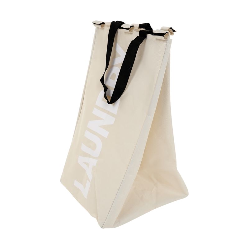 Látkový kôš na prádlo, sivobéžový