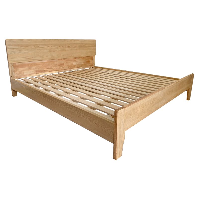 Manželská posteľ 180 z masívu, v prírodnom prevedení s roštom