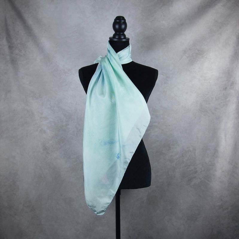 Hodvábna šatka VZOR_60, 85×85 cm, Made in Slovakia