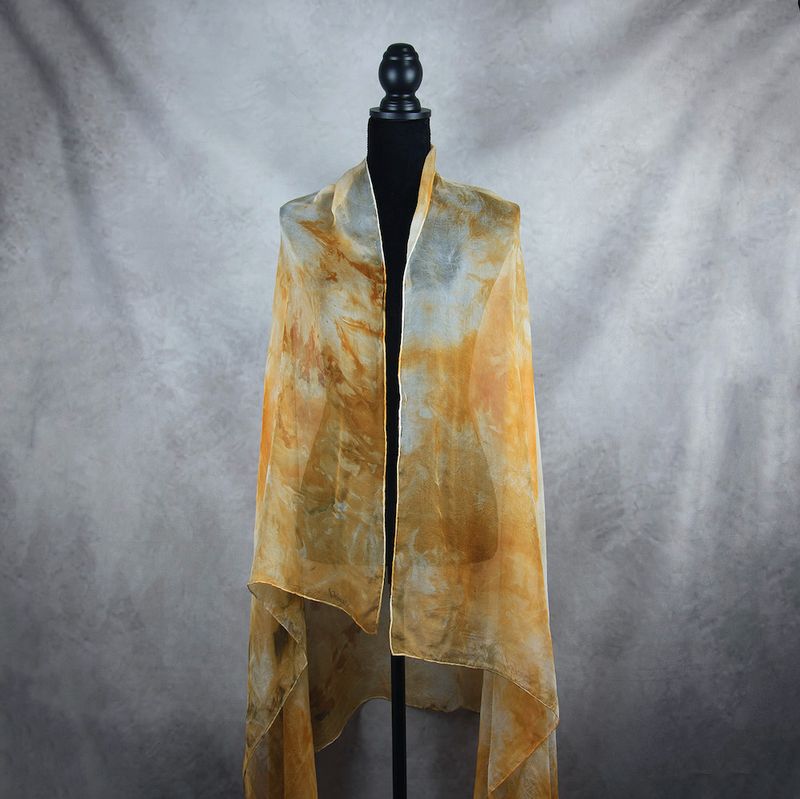 Luxusný hodvábny šál LIMITED_063 zo 100 % prírodného hodvábu, 180 x 110cm