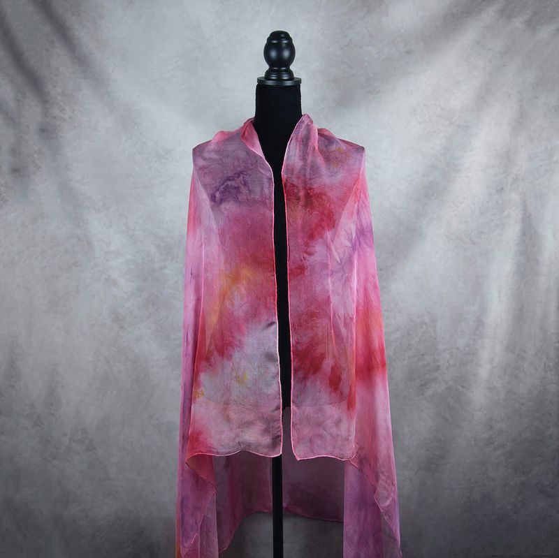 Luxusný hodvábny šál LIMITED_060 zo 100 % prírodného hodvábu, 180 x 110cm