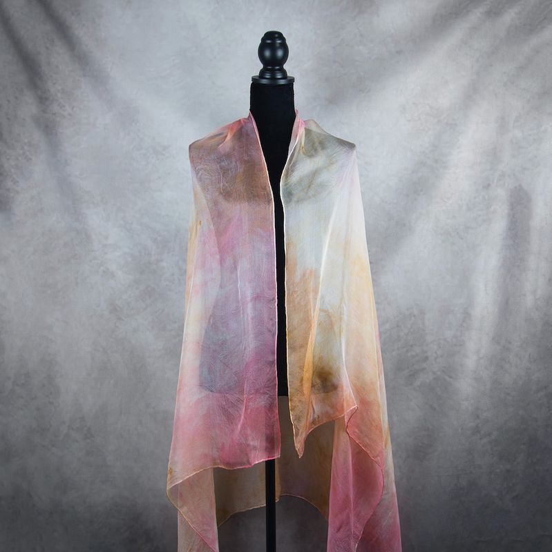 Luxusný hodvábny šál LIMITED_062 zo 100 % prírodného hodvábu, 180 x 110cm