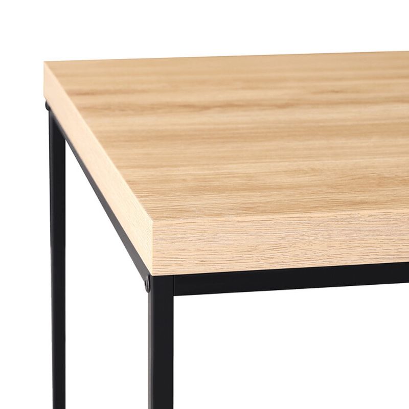 Konferenčný stolík 110x60cm, MDF divoký dub, čierna podnož