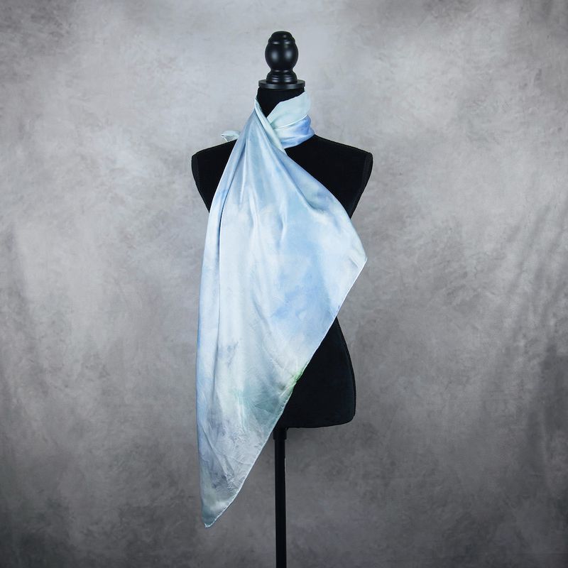 Luxusná hodvábna šatka LIMITED_321, 90×90cm, Made in Slovakia