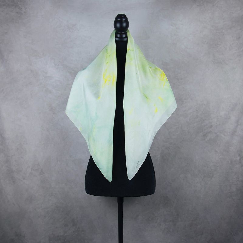 Hodvábna šatka VZOR_78, 90×90cm, Made in Slovakia