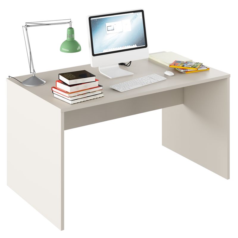 Moderný PC stôl z kvalitnej DTD, kašmír, 140cm