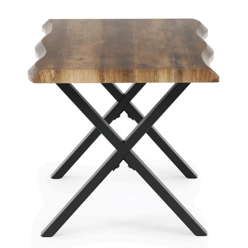 Konferenčný stolík, MDF doska 120x60, old wood, nohy čierny kov