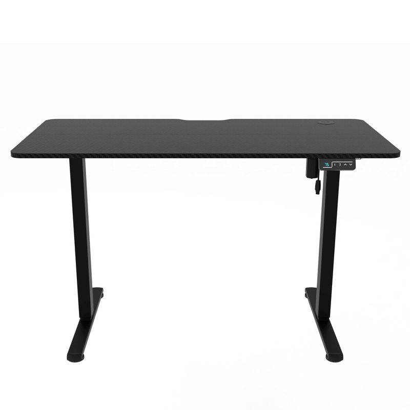 Ergonomický stôl s reguláciou výšky 120x60, melamín, čierny
