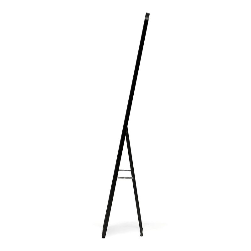 Zrkadlo stojacie, 39x160cm, čierne