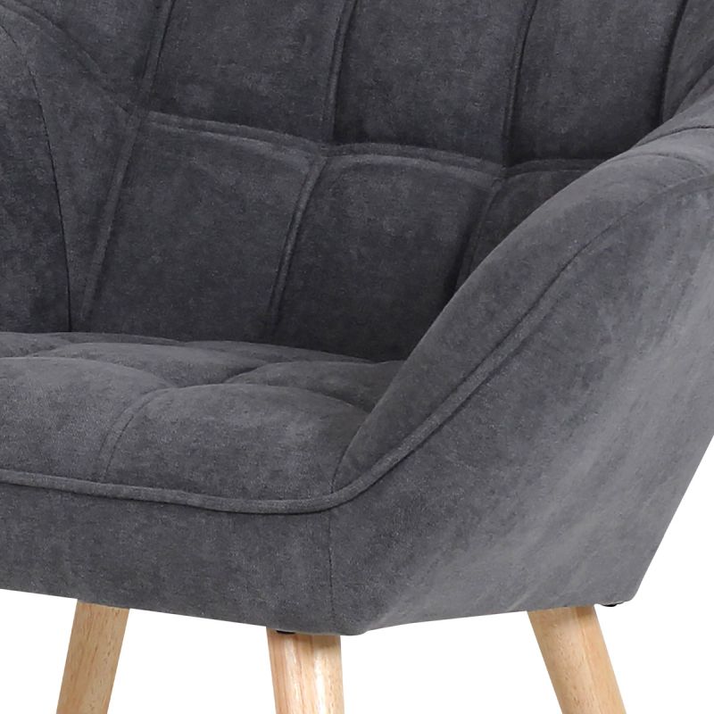 Relaxačné kreslo v škandinávskom štýle sivé