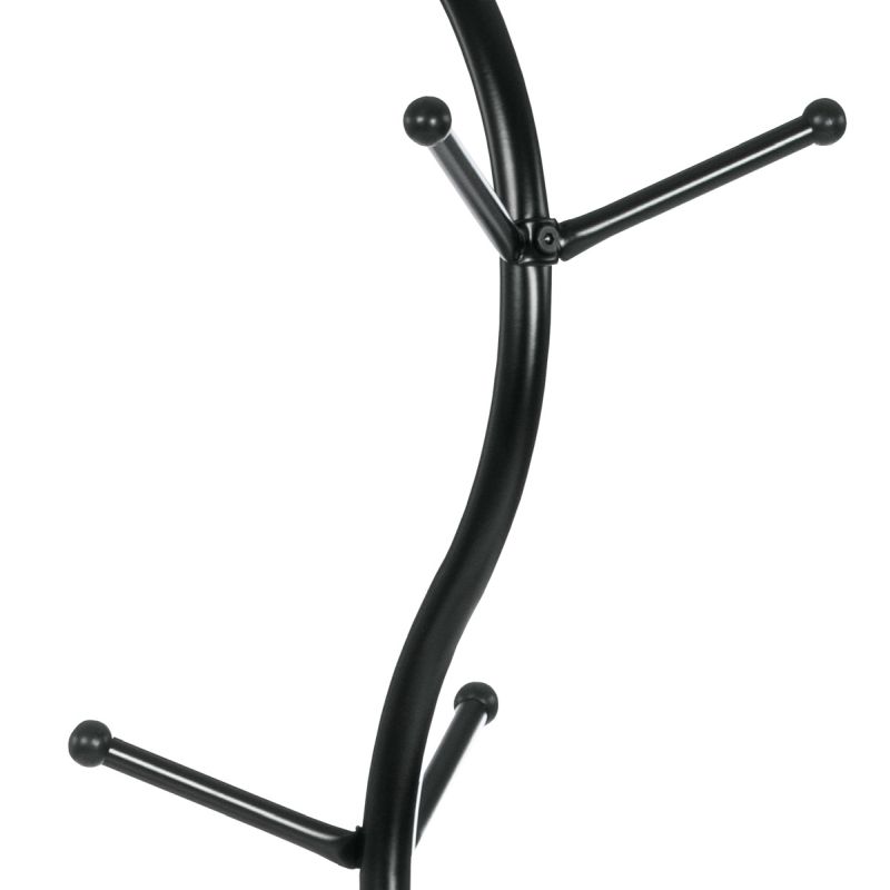 Vešiak v minimalistickom dizajne čierny