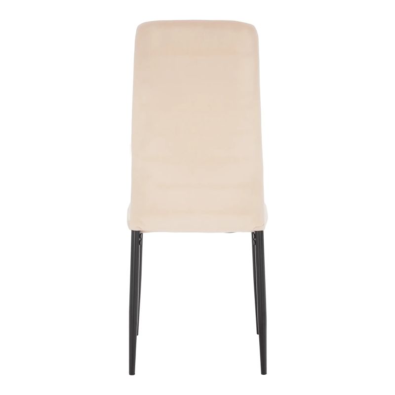 Stolička s jednoduchým dizajnom béžová Dulux Velvet látka