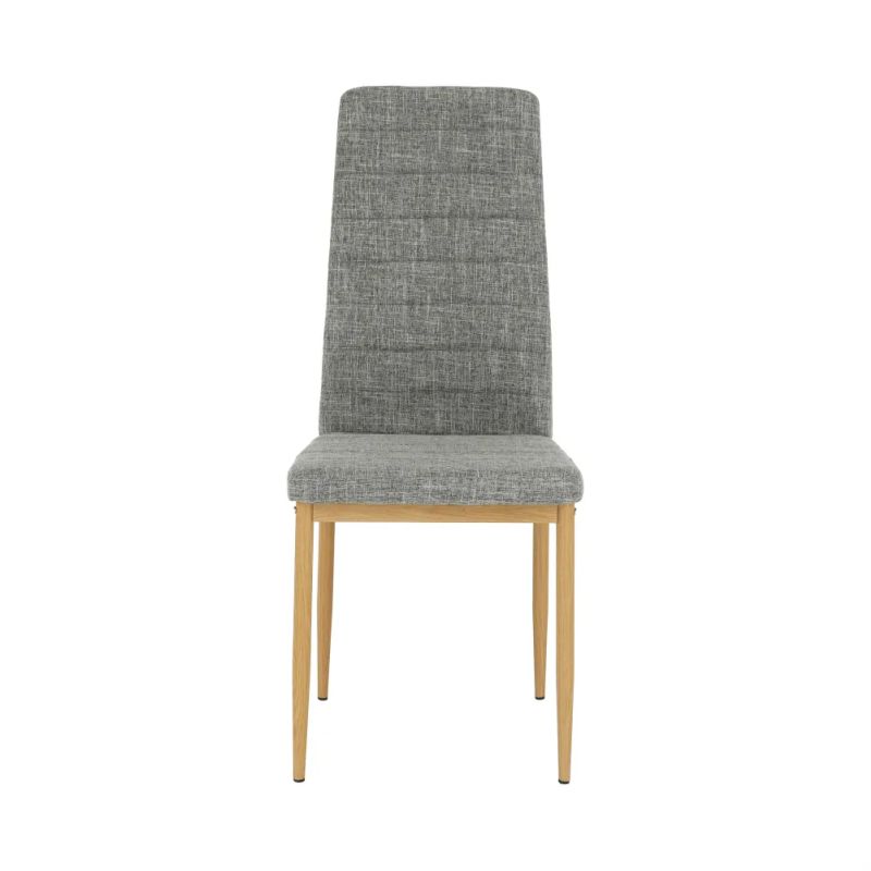 Stolička do kuchyne s jednoduchým dizajnom svetlosivá látka