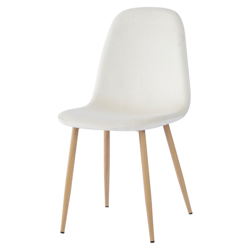 Komfortná stolička béžová Dulux Velvet látka