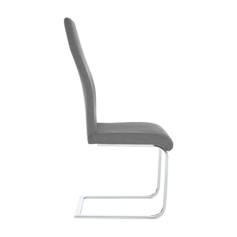 Jedálenská stolička do kuchyne látka tmavosivá