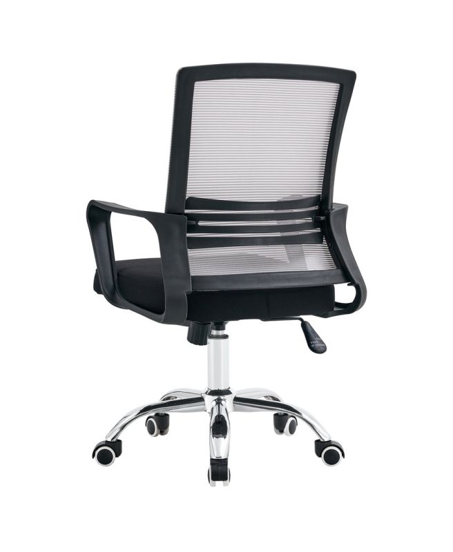 Kancelárska stolička, sieťovina sivohnedá TAUPE a látka čierna