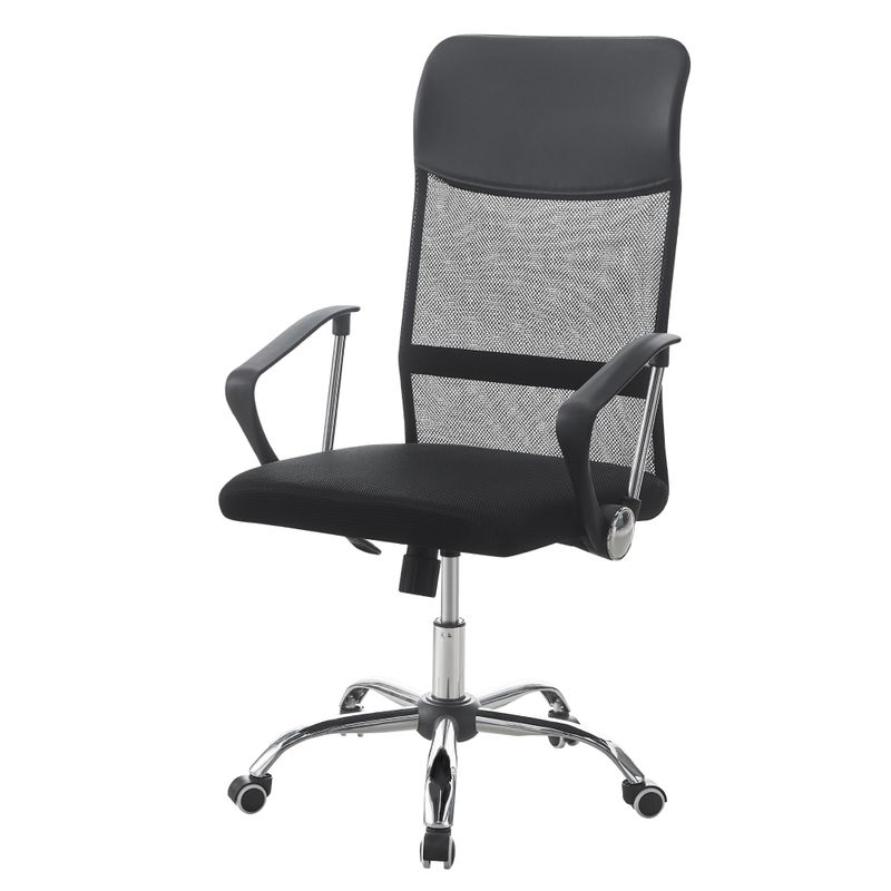 Nadčasové kancelárske kreslo v čiernej farbe