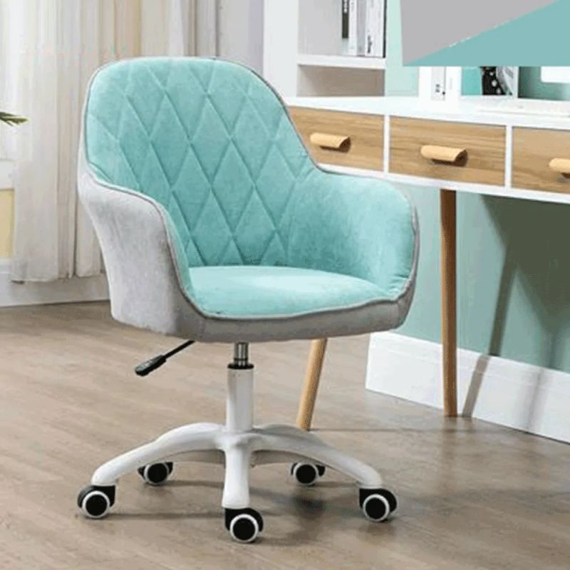 Nadčasové kancelárske kreslo, sivá a mentolová látka