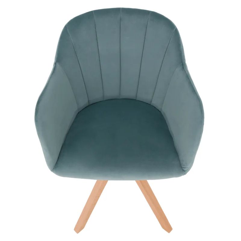 Moderné otočné kreslo čalúnené látkou neomint