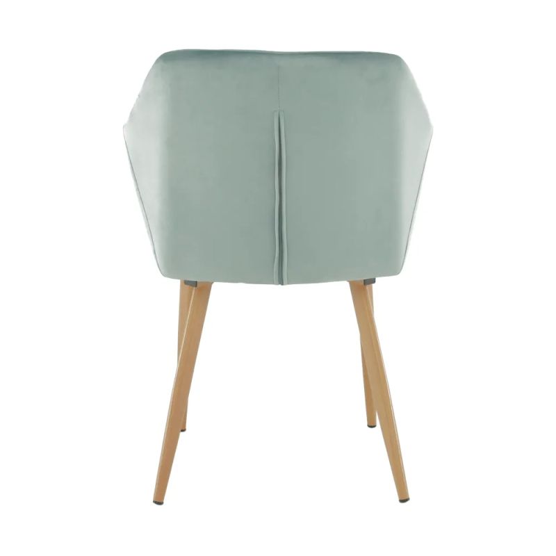 Kreslo do kuchyne a jedálne vo farbe mentolová s nohami vo farbe buk