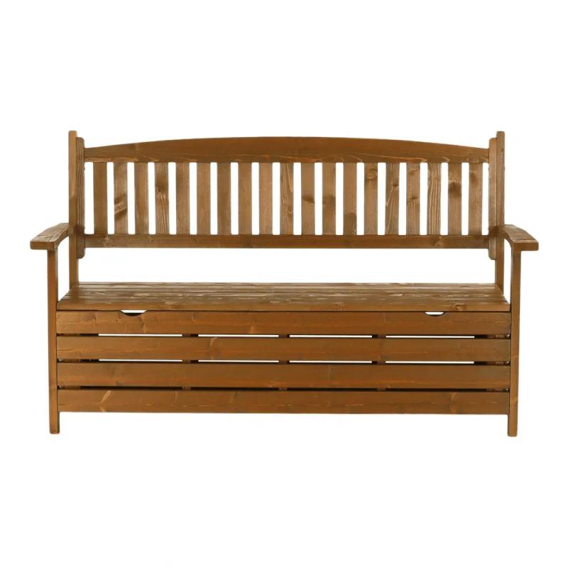 Záhradná lavička vyrobená z dreva hnedá, 150cm