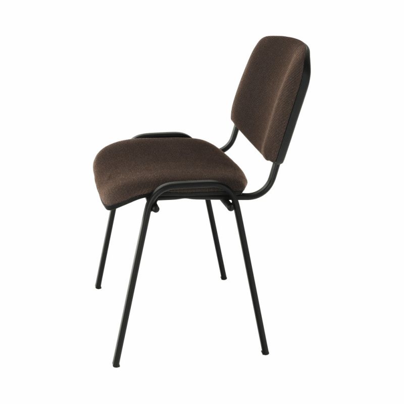 Kvalitná a pohodlná stolička s mäkkým sedením, hnedá