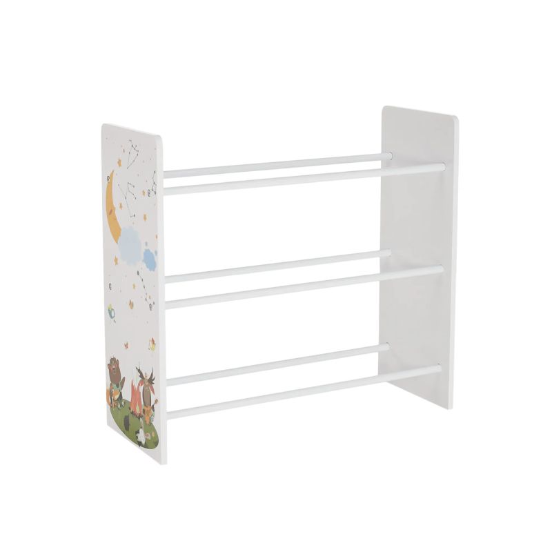 Organizér/regál na hračky, viacfarebná/vzor, TYP 3