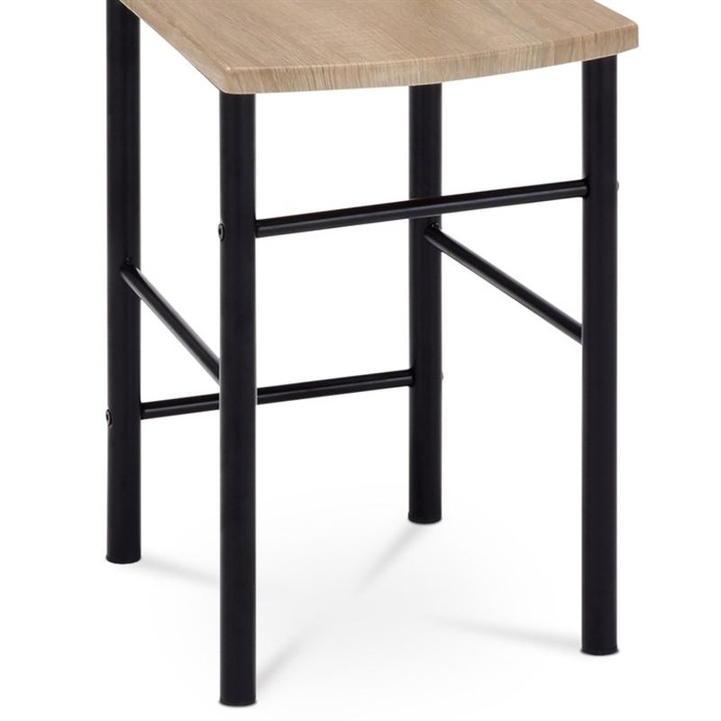 Nemý sluha so sedadlom čierny