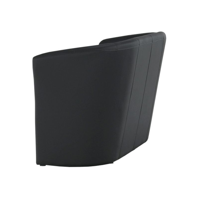 Elegantné dvojkreslo, ekokoža čierna